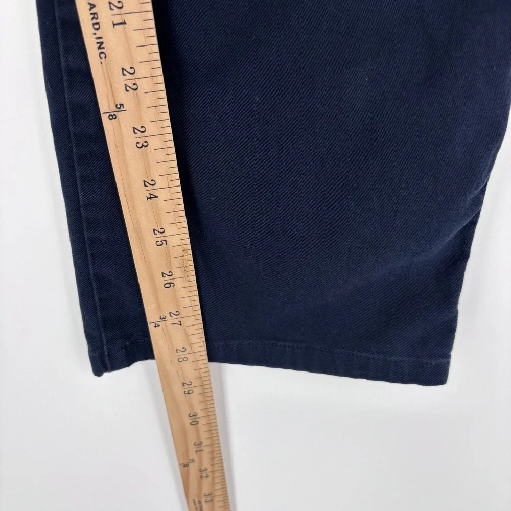 Ermenegildo Zegna Chino Trousers Mens 34x28 (Tag 36) Blue Cotton Stretch Pants